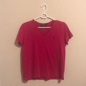 short sleeve pink tshirt Ralph Lauren Sport.